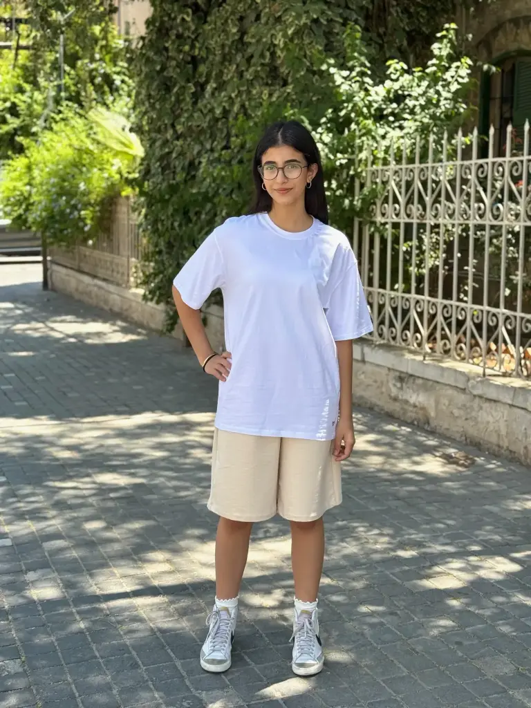 Farfasheh Bermuda Shorts Women (Beige, XS)