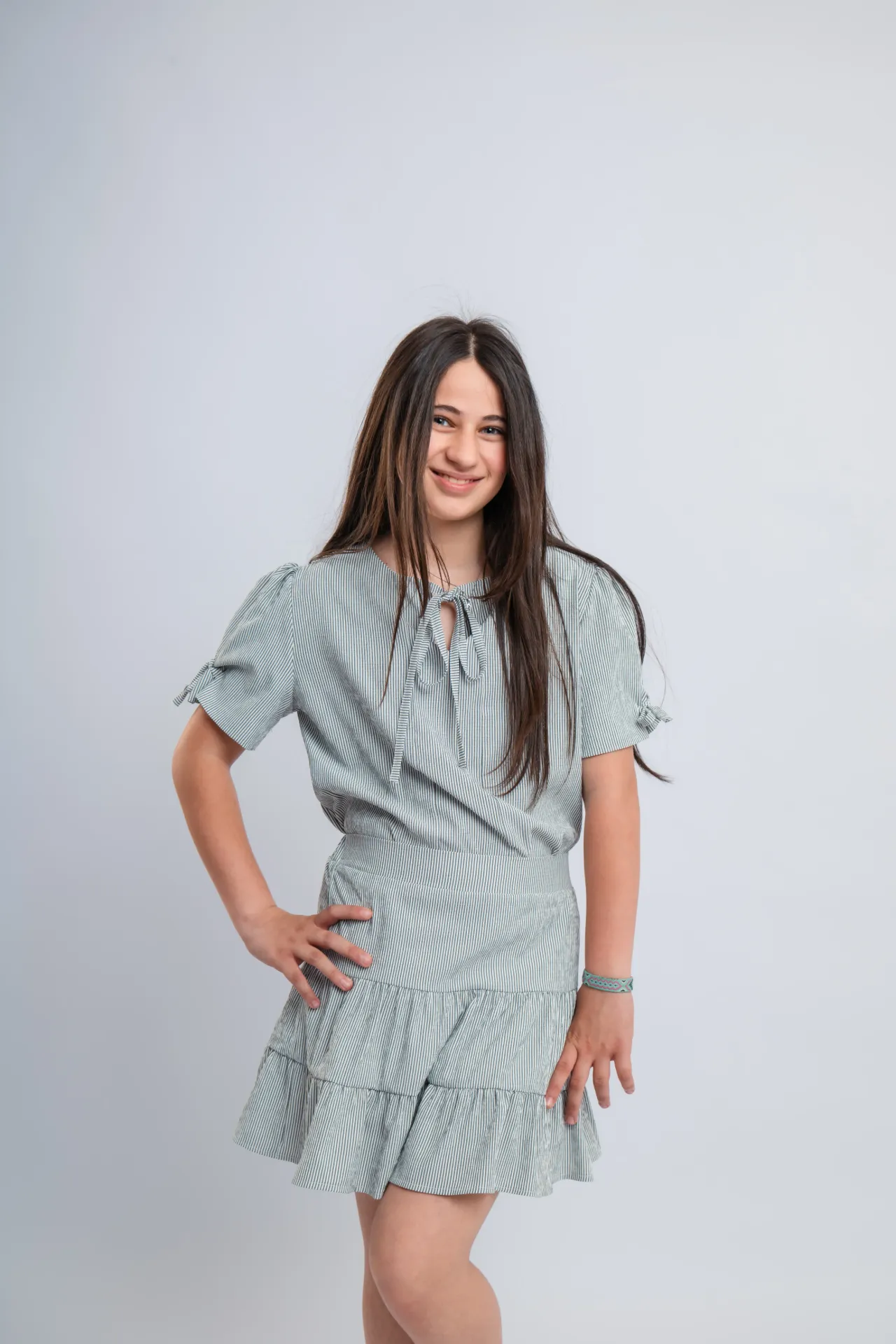 Nasma Skirt Set - Girls (Black, 6-7)